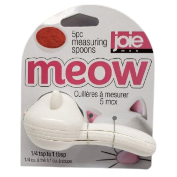 New Joie Cat Measuring Spoon Set Meow 5 Piece White - Picture 15 of 15